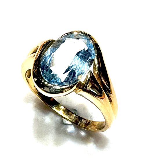 Anello Sommer Donna B&B in Oro giallo Acquamarina ACQUAMARINA OVALE OV - ACQUAMARINA OVALE OV